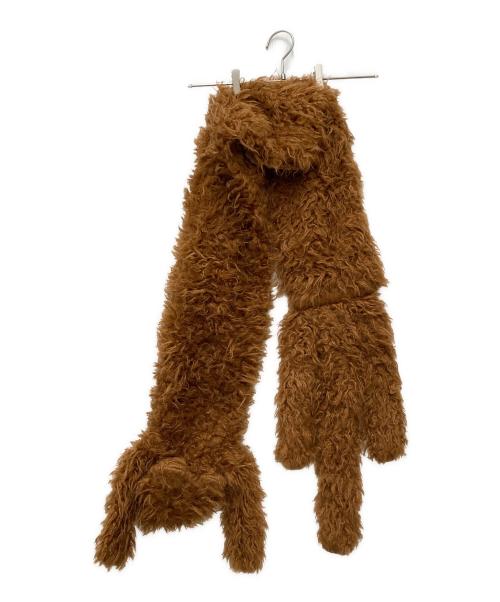 MARNI（マルニ）MARNI (マルニ) アニマルモチーフマフラー　ACMC0115A0 ブラウンの古着・服飾アイテム