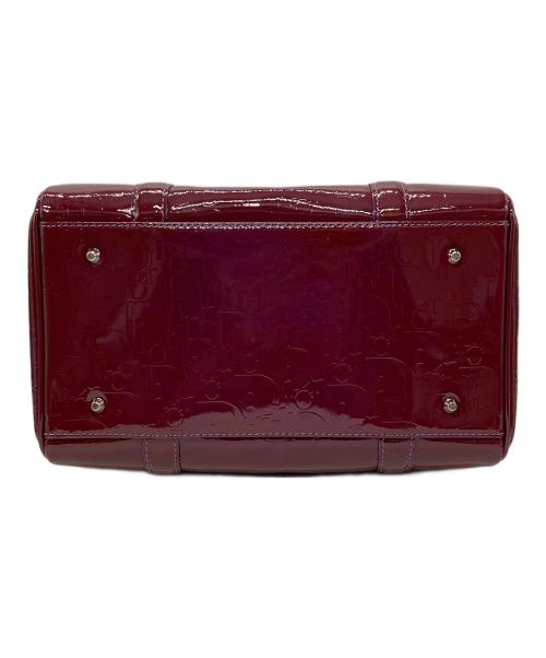 Christian Dior（クリスチャン ディオール）Christian Dior (クリスチャン ディオール) トロッターエナメルボストンバッグ レッドの古着・服飾アイテム