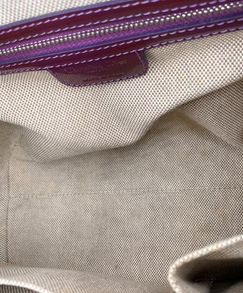 Christian Dior（クリスチャン ディオール）Christian Dior (クリスチャン ディオール) トロッターエナメルボストンバッグ レッドの古着・服飾アイテム