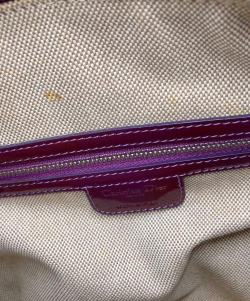 Christian Dior（クリスチャン ディオール）Christian Dior (クリスチャン ディオール) トロッターエナメルボストンバッグ レッドの古着・服飾アイテム