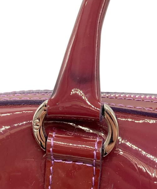 Christian Dior（クリスチャン ディオール）Christian Dior (クリスチャン ディオール) トロッターエナメルボストンバッグ レッドの古着・服飾アイテム