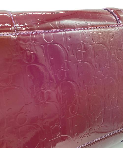 Christian Dior（クリスチャン ディオール）Christian Dior (クリスチャン ディオール) トロッターエナメルボストンバッグ レッドの古着・服飾アイテム