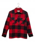 BEMIDJI WOOLEN MILLSベミジウーレンミルズ）の古着「バッファローチェックウールシャツ」｜レッド