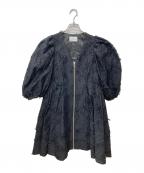 Arobeアローブ）の古着「フリンジ 2WAY ミニ ワンピース 1190307」｜ブラック