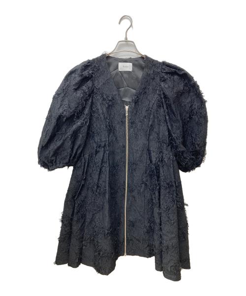 Arobe（アローブ）Arobe (アローブ) フリンジ 2WAY ミニ ワンピース 1190307 ブラック サイズ:2の古着・服飾アイテム