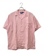 POLO RALPH LAURENポロ・ラルフローレン）の古着「CALDWELL 半袖オープンカラーシャツ」｜ピンク