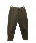 mizuiro-indミズイロインド）の古着「コーデュロイテーパードパンツ」｜グリーン