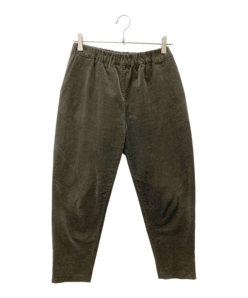 mizuiro-ind（ミズイロインド）mizuiro-ind (ミズイロインド) コーデュロイテーパードパンツ グリーン サイズ:2の古着・服飾アイテム