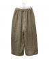 mizuiro-ind (ミズイロインド) ウールワイドタックパンツ ベージュ サイズ:2：10000円