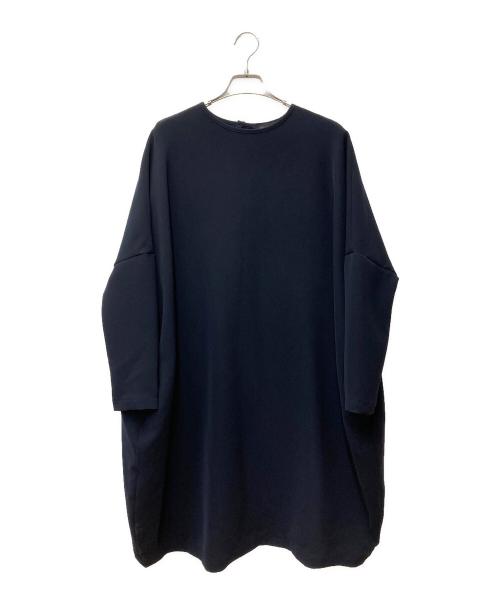 mizuiro-ind（ミズイロインド）mizuiro-ind (ミズイロインド) コクーンワイドワンピース ネイビー サイズ:表記なしの古着・服飾アイテム
