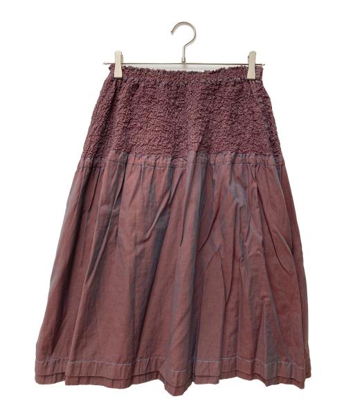 me ISSEY MIYAKE（ミーイッセイ ミヤケ）me ISSEY MIYAKE (ミーイッセイ ミヤケ) カリフラワーフレアスカート MI94FG761 ブラウン サイズ:サイズ表記なしの古着・服飾アイテム
