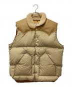 RockyMountainFeatherBedロッキーマウンテンフェザーベッド）の古着「CHRISTY VEST　200-192-02」｜タン・ブラウン
