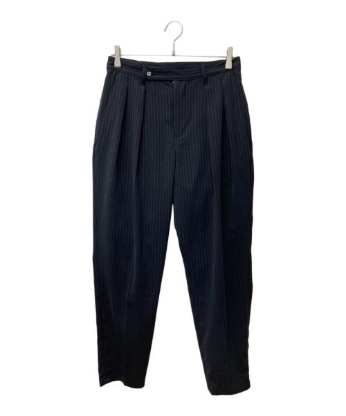 rin（リン）rin (リン) ストライプツータックスラックス ブラック サイズ:Sの古着・服飾アイテム