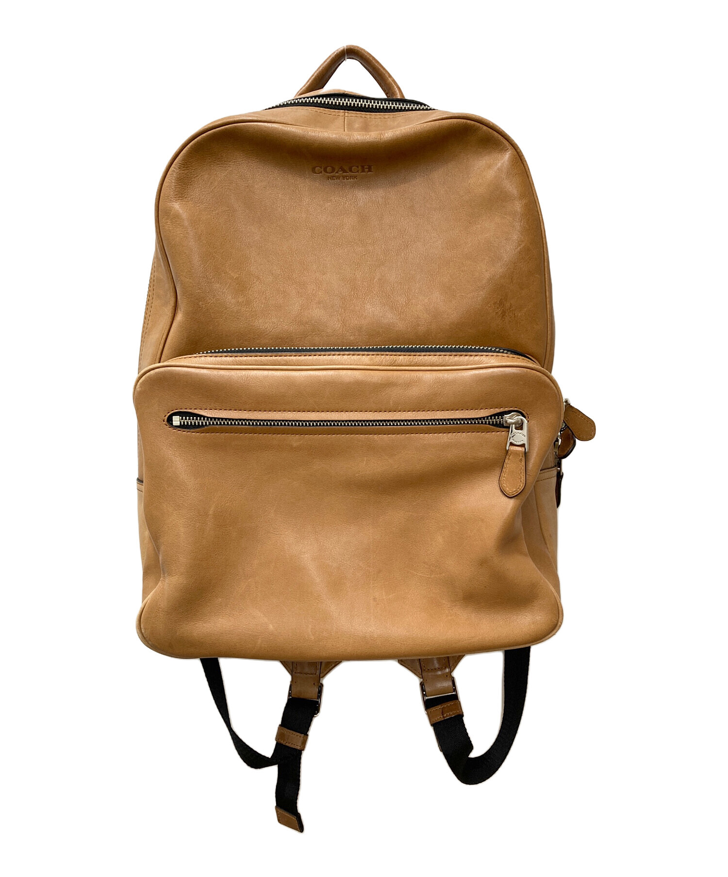 COACH (コーチ) ハドソン レザーリュック 72117 ベージュ