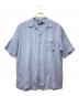 POLO RALPH LAUREN（ポロ・ラルフローレン）の古着「CALDWELL 半袖オープンカラーシャツ」｜ブルー