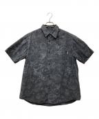 stussyステューシー）の古着「総柄半袖シャツ」｜グレー