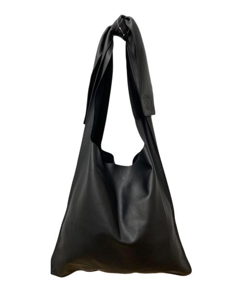 LOEWE（ロエベ）LOEWE (ロエベ) BOW OVERSIZED NAPPA LEATHER TOTE BAG ブラックの古着・服飾アイテム
