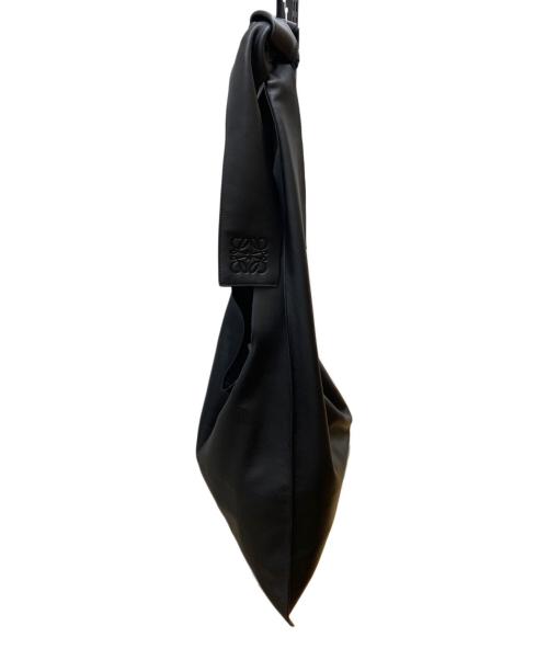 LOEWE（ロエベ）LOEWE (ロエベ) BOW OVERSIZED NAPPA LEATHER TOTE BAG ブラックの古着・服飾アイテム