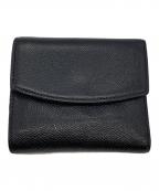 Maison Margielaメゾンマルジェラ）の古着「ディアスキントライフォールドウォレット S55UI0296」｜ブラック