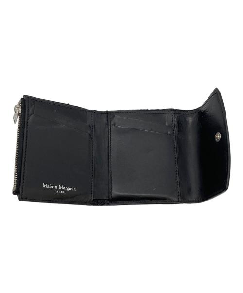 Maison Margiela（メゾンマルジェラ）Maison Margiela (メゾンマルジェラ) ディアスキントライフォールドウォレット S55UI0296 ブラックの古着・服飾アイテム
