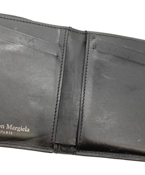 Maison Margiela（メゾンマルジェラ）Maison Margiela (メゾンマルジェラ) ディアスキントライフォールドウォレット S55UI0296 ブラックの古着・服飾アイテム
