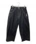 X-LARGE（エクストララージ）の古着「CONTRAST STITCH LEATHER PATCHED PANTS　101221031012」｜ブラック