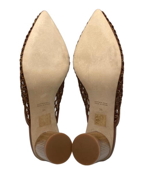 PELLICO SUNNY（ペリーコサニー）PELLICO SUNNY (ペリーコサニー) メッシュミュール ブラウン サイズ:36の古着・服飾アイテム