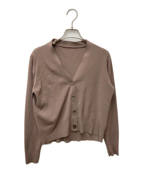 SOEJU（ソージュ）SOEJU (ソージュ) Vネックショートニットカーディガン S-00-NT-055 ブラウン サイズ:Fの古着・服飾アイテム