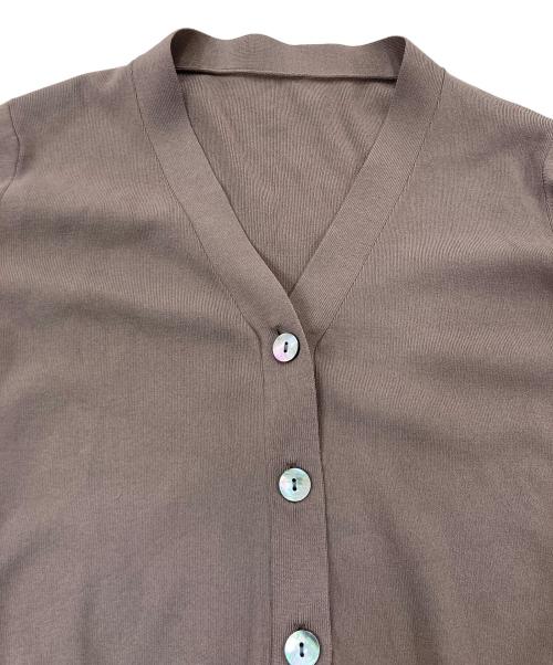 SOEJU（ソージュ）SOEJU (ソージュ) Vネックショートニットカーディガン S-00-NT-055 ブラウン サイズ:Fの古着・服飾アイテム
