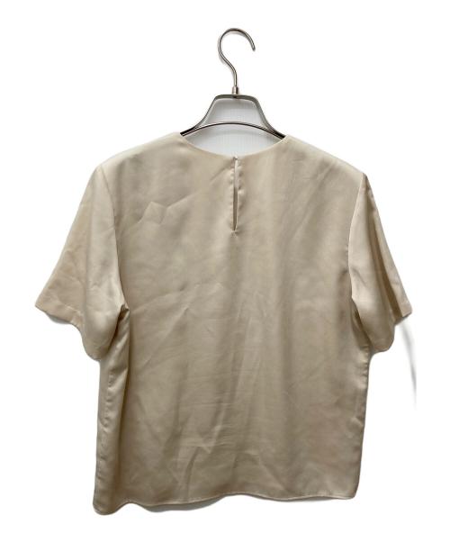 NOLLEY'S（ノーリーズ）NOLLEY'S (ノーリース) オトナサテンTブラウス ベージュ サイズ:38の古着・服飾アイテム