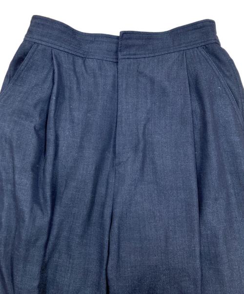 SOEJU（ソージュ）SOEJU (ソージュ) デニムライクタックワイドパンツ S-00-PT-031 インディゴ サイズ:Mの古着・服飾アイテム