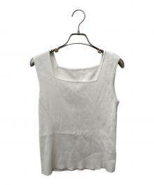 Diagram（ダイアグラム）の古着「スクエアリブニットトップ 032414312800」｜ホワイト