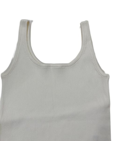 GRACE CLASS（グレースクラス）GRACE CLASS (グレースクラス) デコルテニットタンク 0224143197-01 ホワイト サイズ:36の古着・服飾アイテム