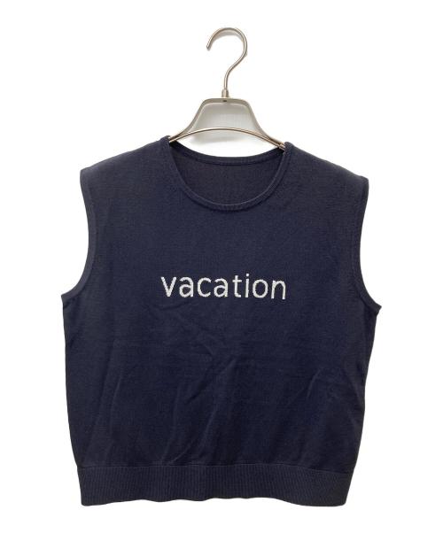 ANAYI（アナイ）ANAYI (アナイ) VACATION ロゴ プルオーバー 10252816130 ネイビー サイズ:36 未使用品の古着・服飾アイテム