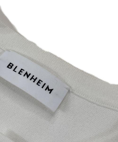 BLENHEIM（ブレンヘイム）BLENHEIM (ブレンヘイム) ジップアップクルーネックワイドニットカーディガン U742-002 ホワイト サイズ:XXSの古着・服飾アイテム