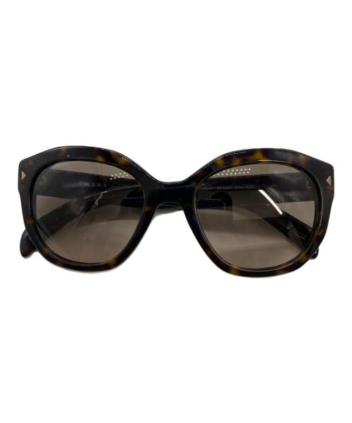 PRADA（プラダ）PRADA (プラダ) キャッツアイサングラス　2AU-3D0 ブラウン サイズ:53-20の古着・服飾アイテム