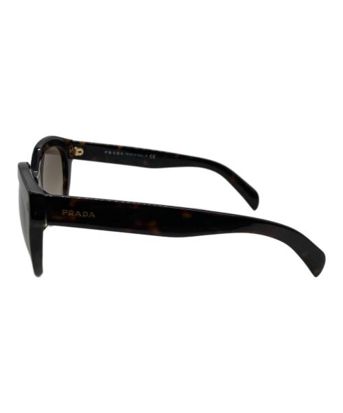 PRADA（プラダ）PRADA (プラダ) キャッツアイサングラス　2AU-3D0 ブラウン サイズ:53-20の古着・服飾アイテム