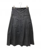 Y'sワイズ）の古着「フロントボタンスカート　YM-S27-056」｜グレー