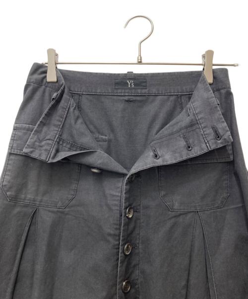 Y's（ワイズ）Y's (ワイズ) フロントボタンスカート　YM-S27-056 グレー サイズ:1の古着・服飾アイテム