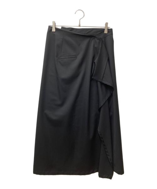 Y's（ワイズ）Y's (ワイズ) ウールギャバスカート　YU-S13-138 ブラック サイズ:2の古着・服飾アイテム