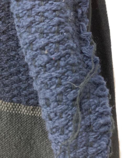 Y's（ワイズ）Y's (ワイズ) ニットドッキングアシンメトリーノースリーブカットソー ブラック サイズ:1の古着・服飾アイテム