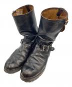 BUCO bY JOSEPH BUEGELEISEN CO.×THE REAL McCOY'Sブコ バイ ジョセフ・ビューガライゼン・カンパニー×ザ・リアルマッコイズ）の古着「ホースハイドエンジニアブーツ 112-3581」｜ブラック