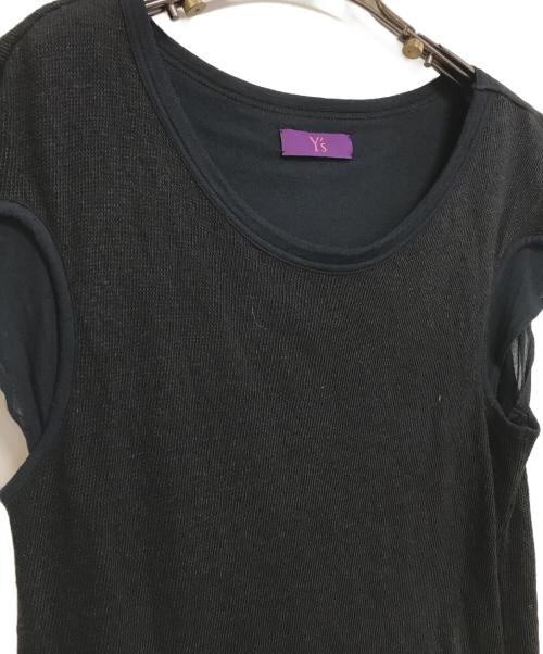 Y's（ワイズ）Y's (ワイズ) デザインワンピース ブラック サイズ:2の古着・服飾アイテム