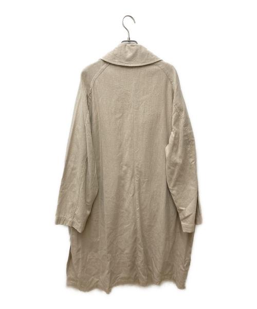 EASY TO WEAR（イージートゥウェアー）EASY TO WEAR (イージートゥウェアー) COAT/LINEN CANVAS ETW20SS-CT001 ベージュ サイズ:48の古着・服飾アイテム