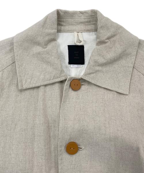 EASY TO WEAR（イージートゥウェアー）EASY TO WEAR (イージートゥウェアー) COAT/LINEN CANVAS ETW20SS-CT001 ベージュ サイズ:48の古着・服飾アイテム