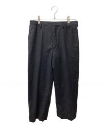 CARUSO（カルーゾ）の古着「ウールチェックストライプパンツ PH08TZ/240326」｜ブラック
