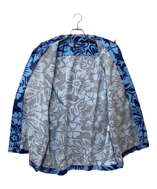 stussy（ステューシー）stussy (ステューシー) 半袖オープンカラーシャツ ブルー サイズ:Mの古着・服飾アイテム