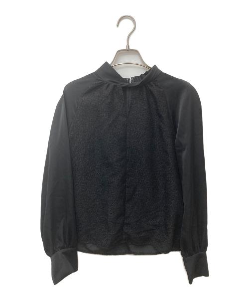 Pinky & Dianne（ピンキーアンドダイアン）Pinky & Dianne (ピンキーアンドダイアン) ツッキリジャガードラグランブラウス 031-4210946 ブラック サイズ:Mの古着・服飾アイテム