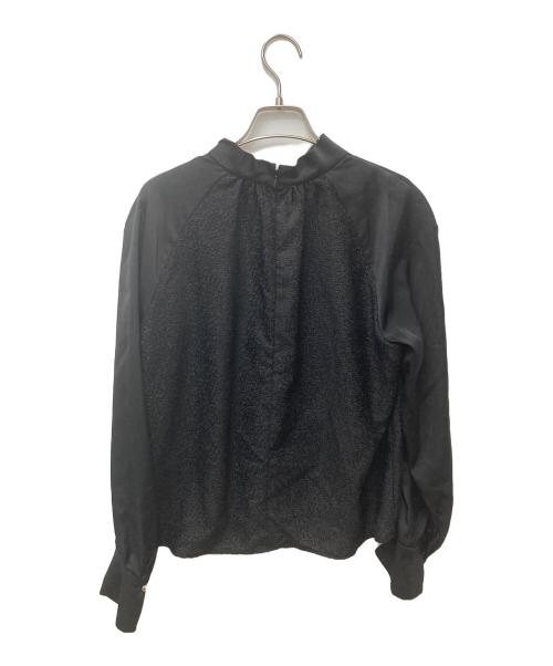 Pinky & Dianne（ピンキーアンドダイアン）Pinky & Dianne (ピンキーアンドダイアン) ツッキリジャガードラグランブラウス 031-4210946 ブラック サイズ:Mの古着・服飾アイテム