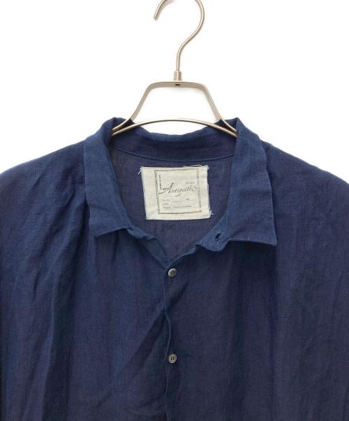 ICHI Antiquites（イチアンティークス）ICHI Antiquites (イチアンティークス) リネンシャツワンピース K/T81035 ネイビー サイズ:表記なしの古着・服飾アイテム